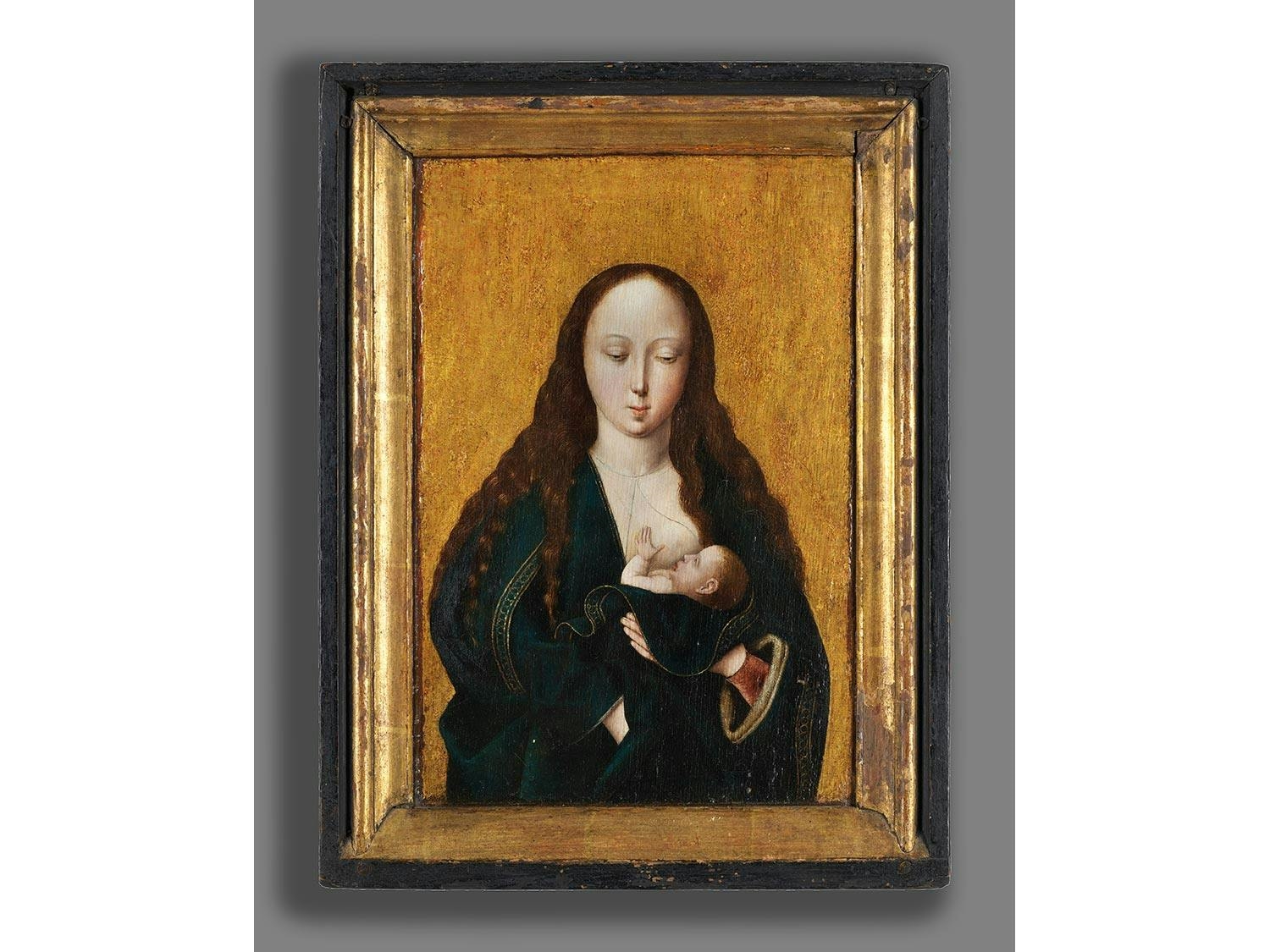 Artwork by Dieric Bouts the Elder, MARIA LACTANS, Made of oil on wood
