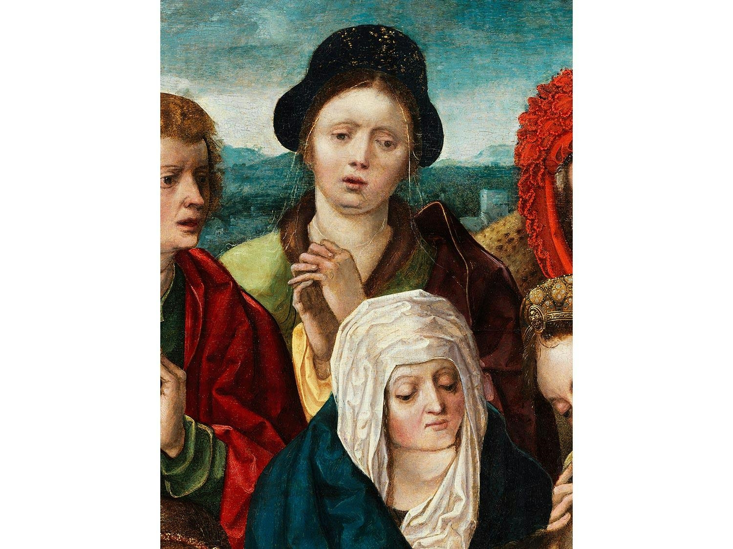 Artwork by Adriaen van Overbeke, BEWEINUNG CHRISTI, Made of oil on wood