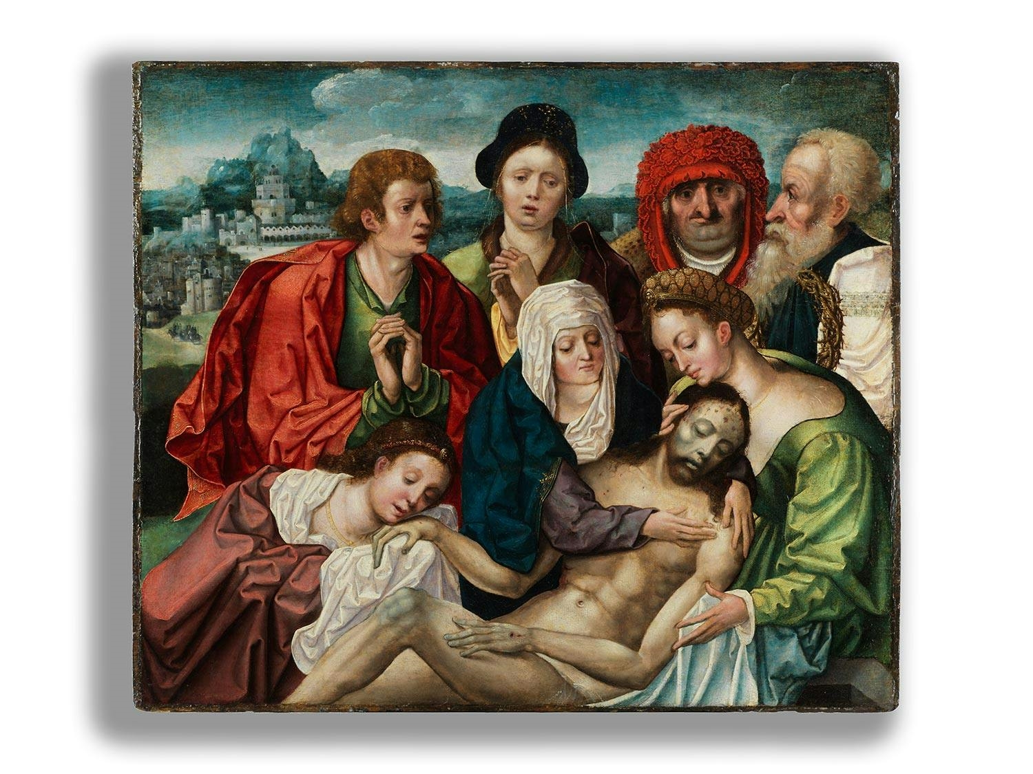 Artwork by Adriaen van Overbeke, BEWEINUNG CHRISTI, Made of oil on wood