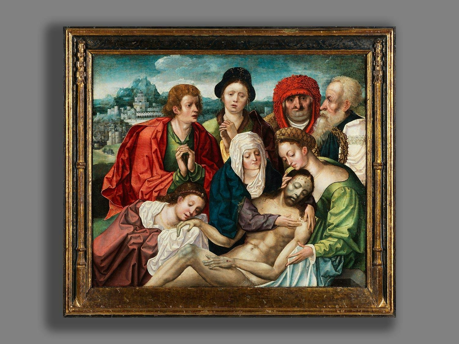 Artwork by Adriaen van Overbeke, BEWEINUNG CHRISTI, Made of oil on wood