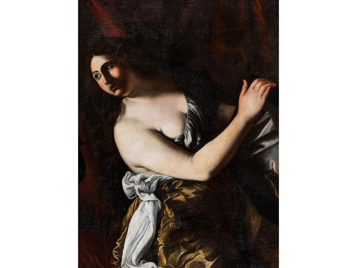 Artwork by Artemisia Gentileschi, ALLEGORIE DER EITELKEIT, Made of oil on canvas