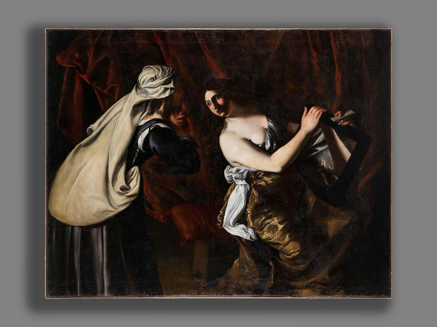Artwork by Artemisia Gentileschi, ALLEGORIE DER EITELKEIT, Made of oil on canvas