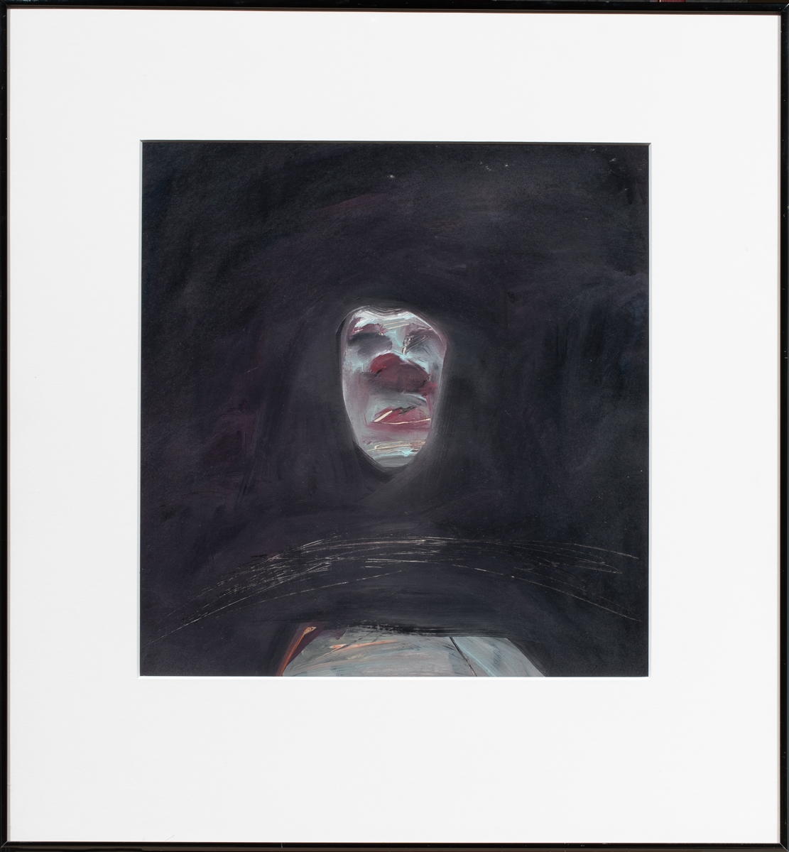 Artwork by Ed Musante, "Head, Made of gouache and acrylic on paper