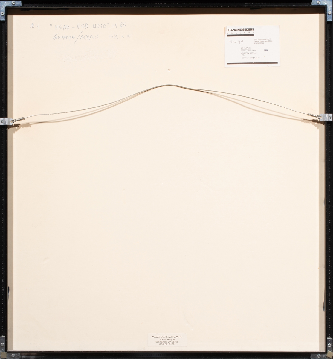 Artwork by Ed Musante, "Head, Made of gouache and acrylic on paper