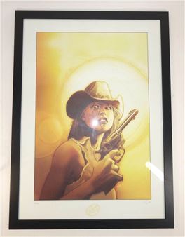 VATINE Olivier : ANGELA ou cow-girl aux aguets - Olivier Vatine