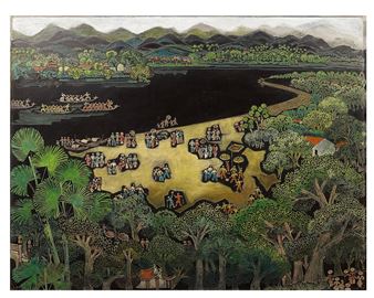 Landscape by Nguyễn Lợi, 140 x 110 cm - Nguyen Loi