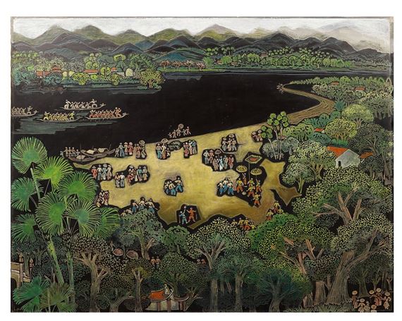 Landscape by Nguyễn Lợi, 140 x 110 cm - Nguyen Loi