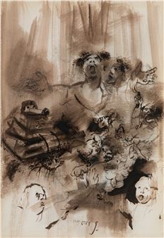 GUILLERMO DELGADO Madrid (1930) / (2011) &quot;Civil People - Guillermo Delgado