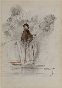 GUILLERMO DELGADO Madrid (1930) / (2011) &quot;Priest praying - Guillermo Delgado