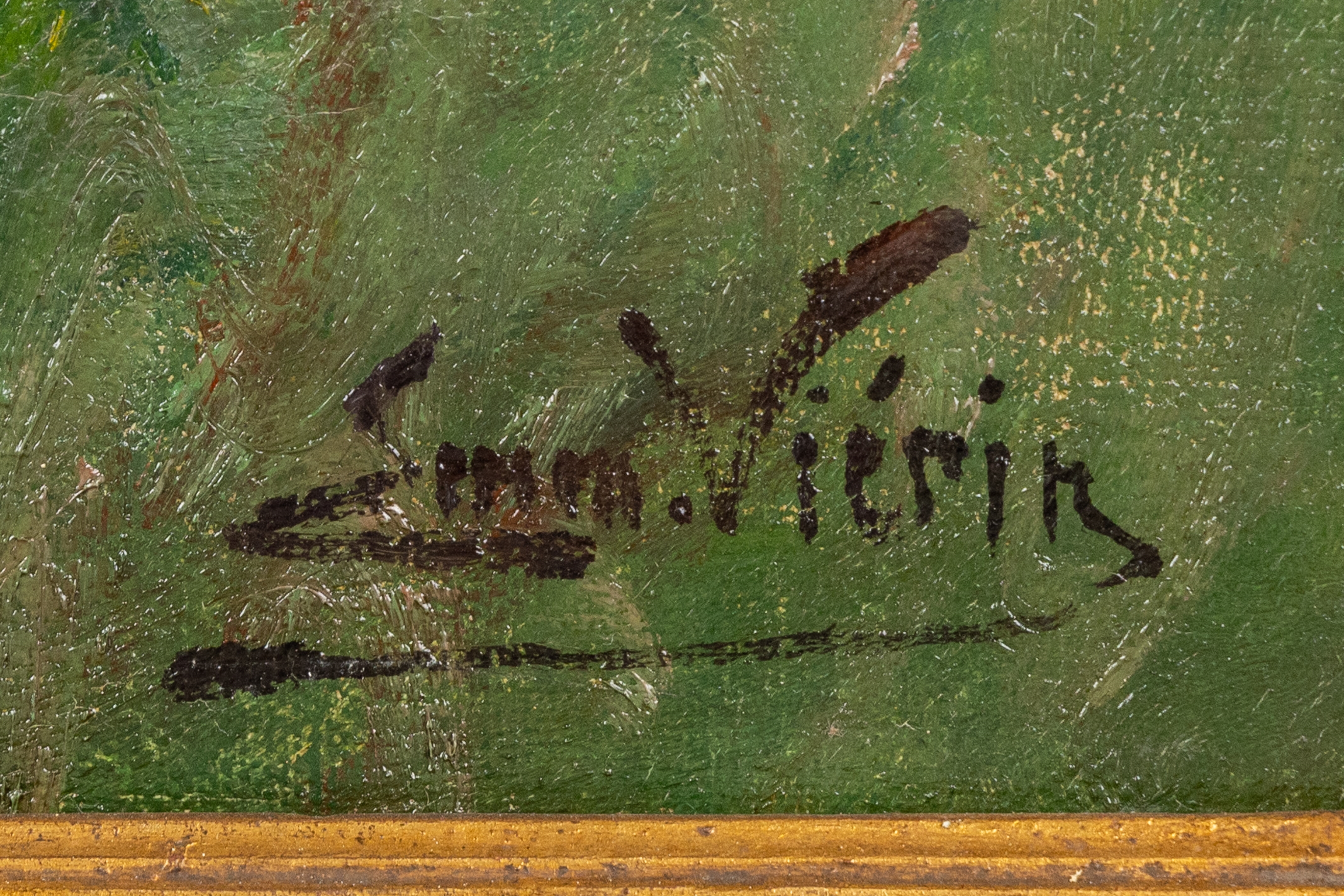 Artwork by Emmanuel Vierin, The Bleaching of the Laundry at the Beguinage of Kortrijk, Made of Oil on canvas