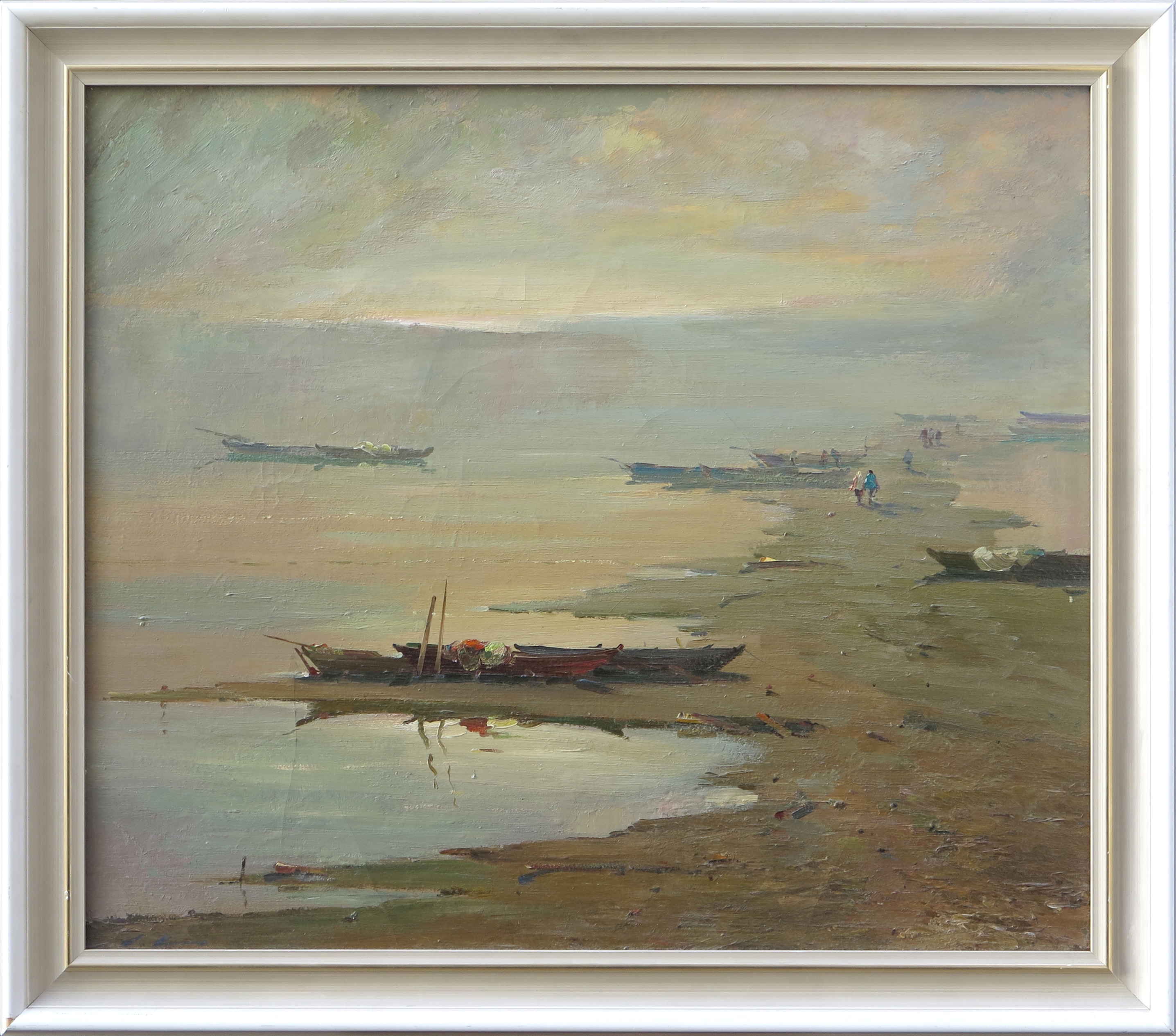 Artwork by Stanislavs Kreics, īٲ Engures jūrmalā 1972, Made of oil on canvas