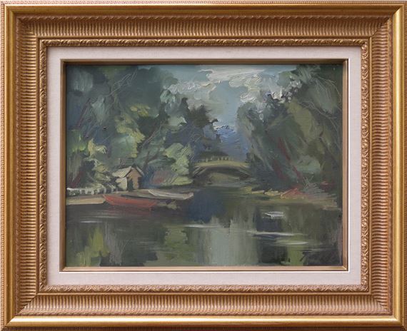 Jānis Gailis | Rīgas kanāls pie Bastejkalna 1964 (1964) | MutualArt