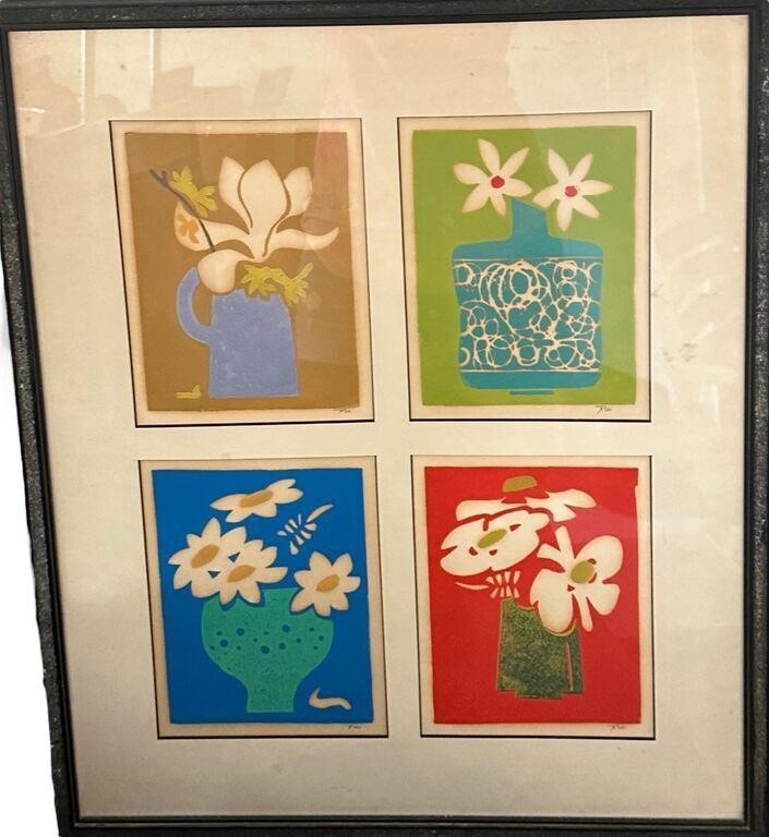 Artwork by Al Robi, Flower art