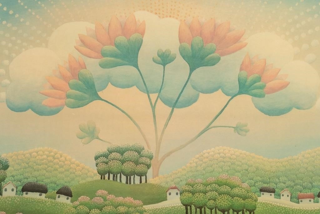 Ivan Rabuzin | Ivan Rabuzin Surrealist Landscape Lithograph | MutualArt