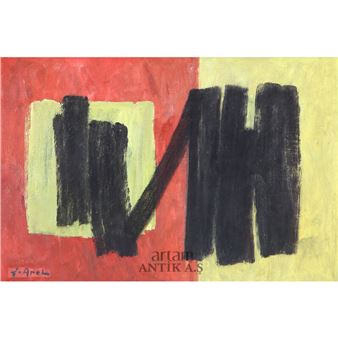 Kırmızılı Kompozisyon - Şemsettin Arel