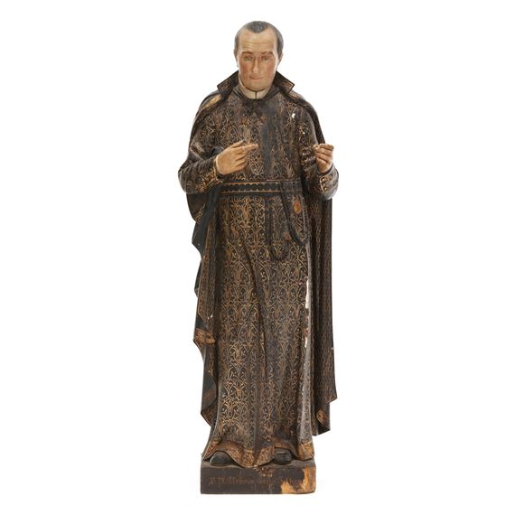 Belgian School, 19th Century | Large Antique Belgian Carved Statue of ...
