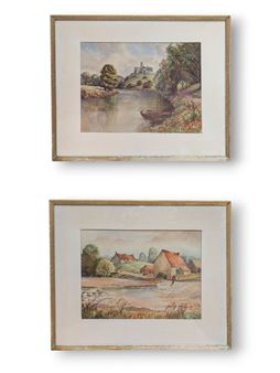 A PAIR OF WATERCOLOURS - William Robson