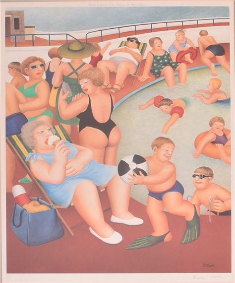 Beryl Cook | The Bathing Pool | MutualArt