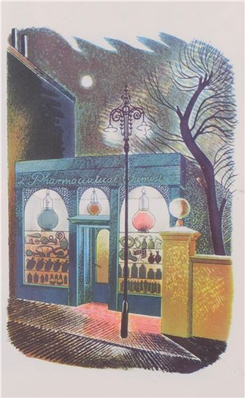Eric Ravilious | The Chemist's Shop (1953) | MutualArt