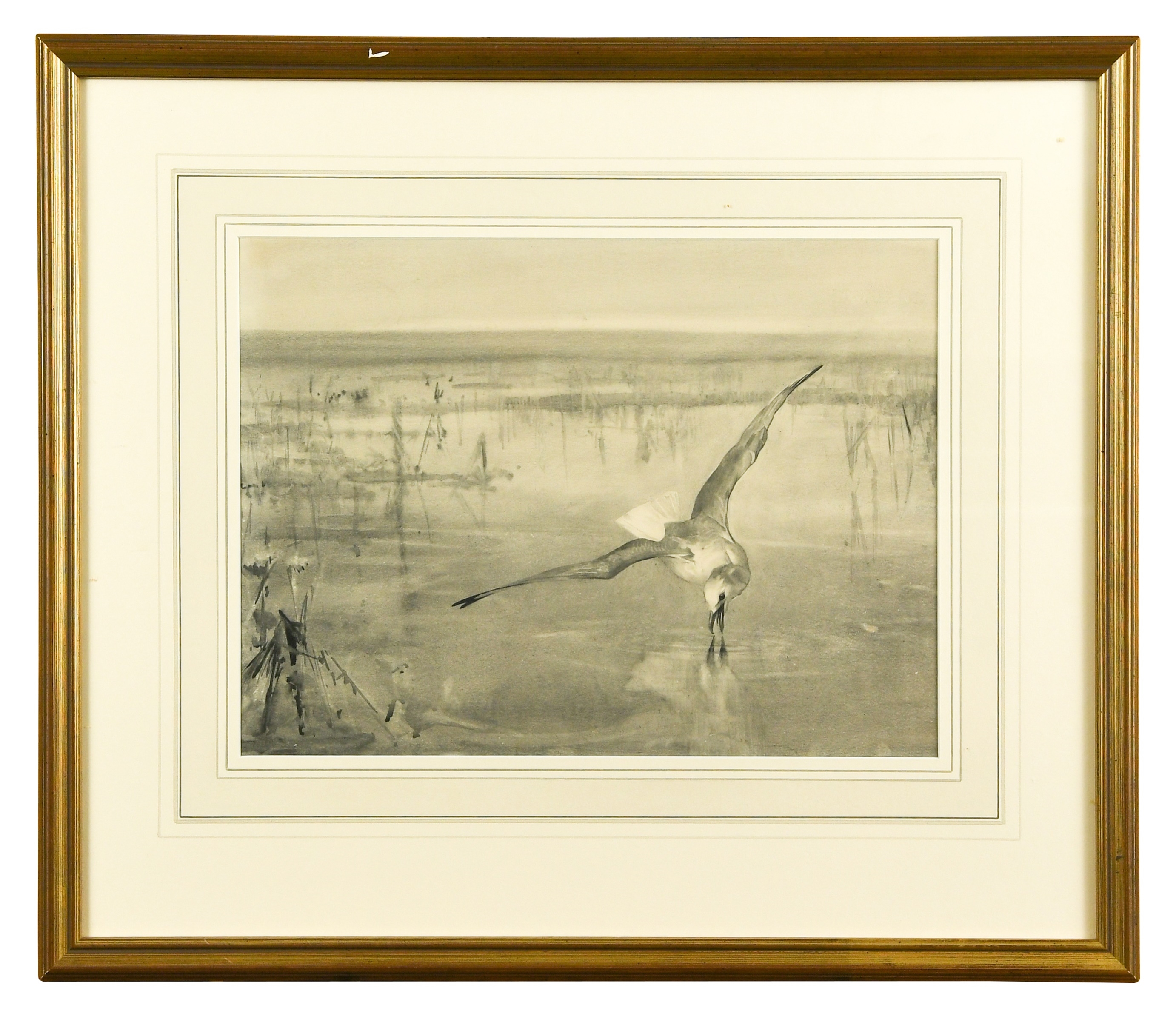 Artwork by Frank Southgate, Frank Southgate RBA (British, 1872-1916, Made of monochrome watercolour