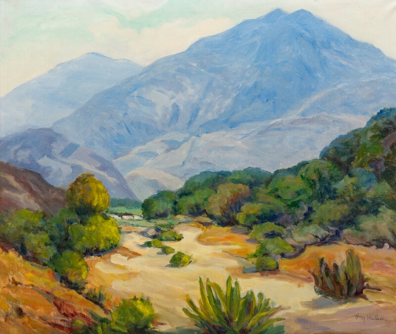 Artwork by Amy Wallace, 
Desert Landscape, Made of oil on canvas
