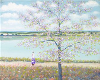 Coastal Landscape with Woman - Alan Cours