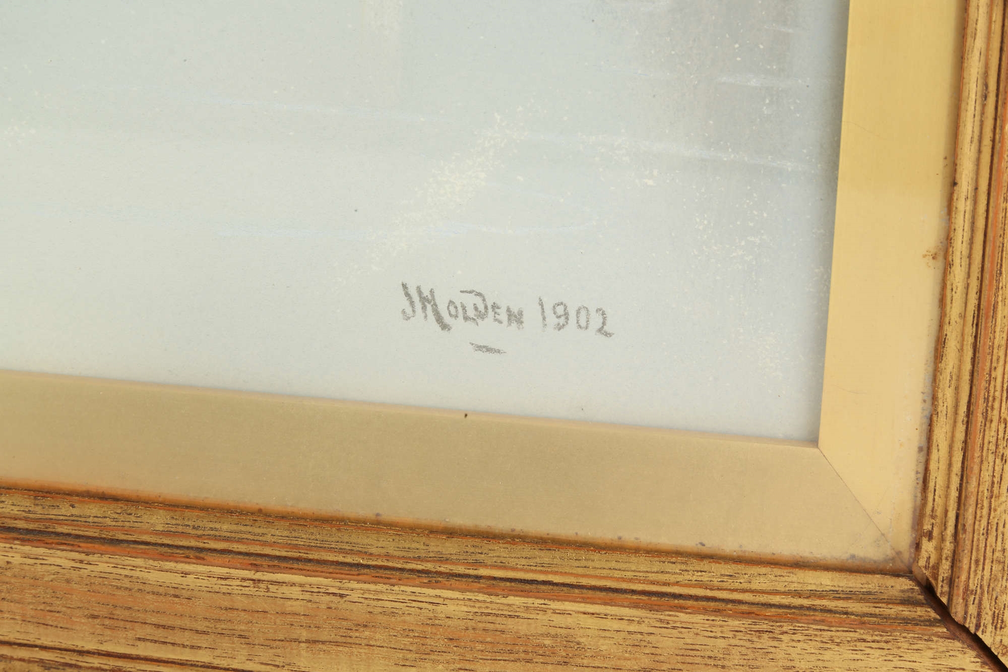 Artwork by John Holden, a set of four marine scenes mostly set around the Isle of Man, Made of pastel