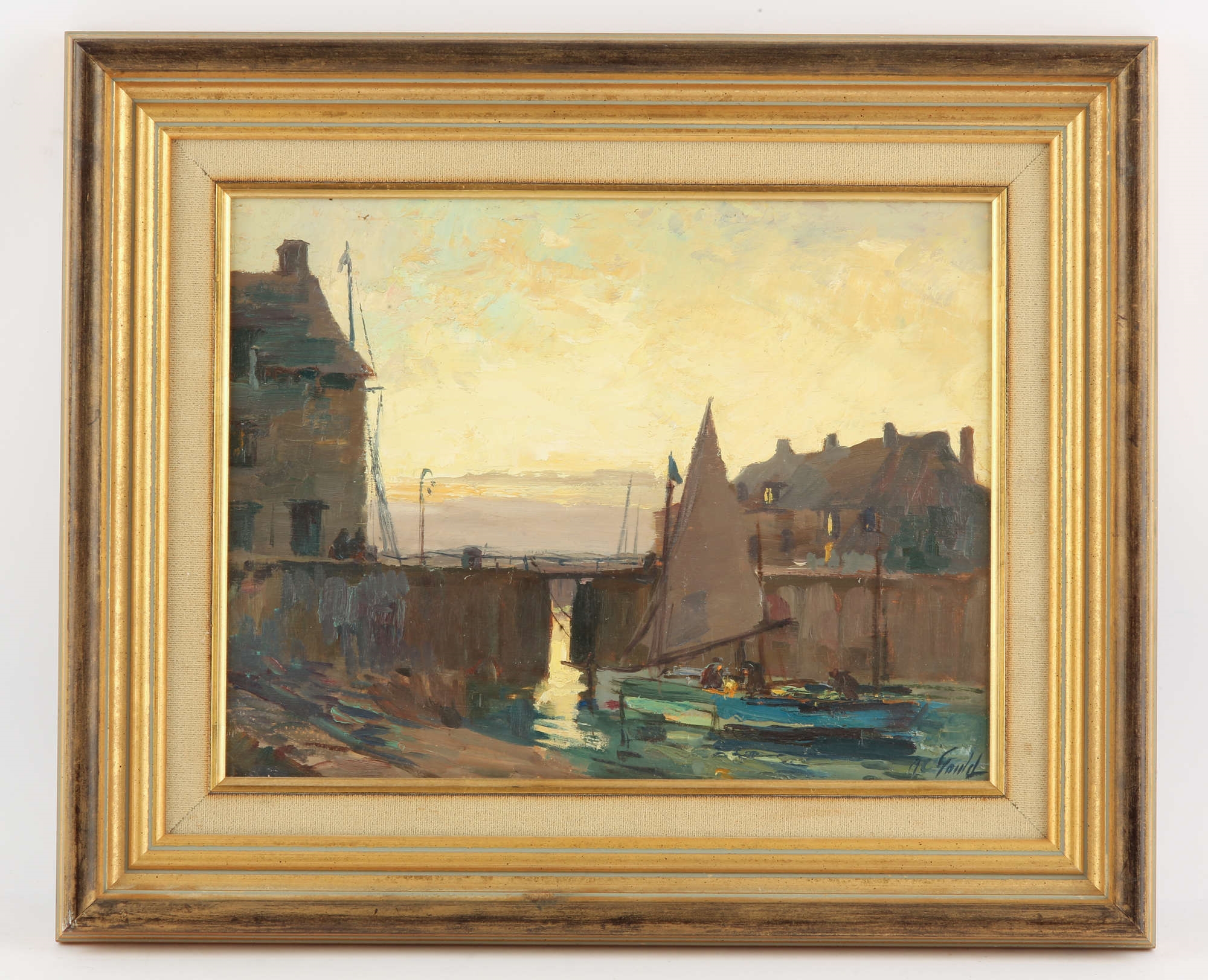 Artwork by Alexander Carruthers Gould, 'Incoming at Porlock Weir', Made of oil on board