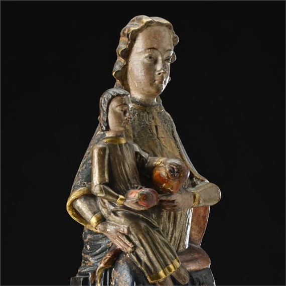 Spanish School, 18th Century | Virgin and Child in polychrome wood ...