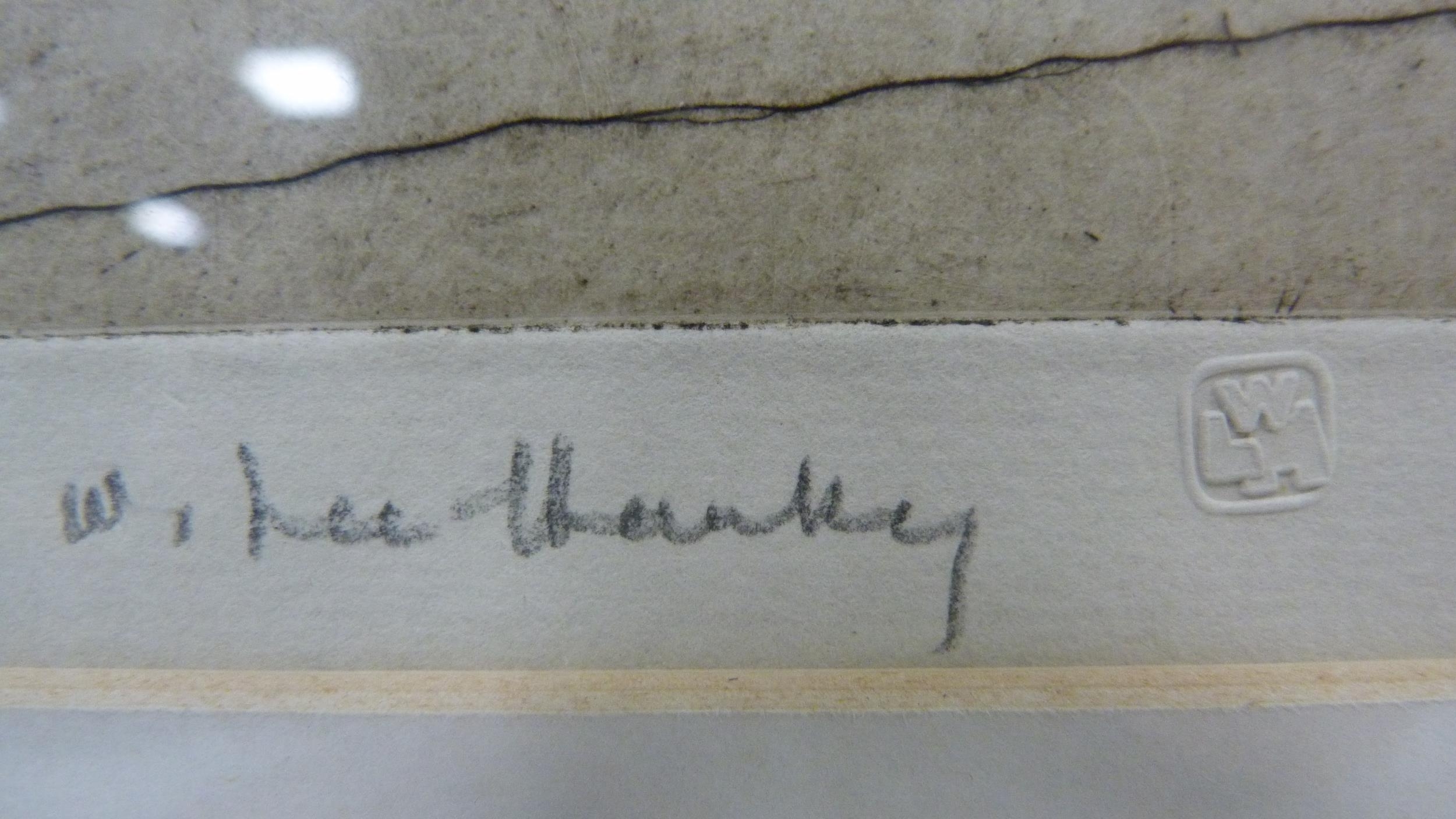 Artwork by William Lee-Hankey, Woman sewing, Made of etching