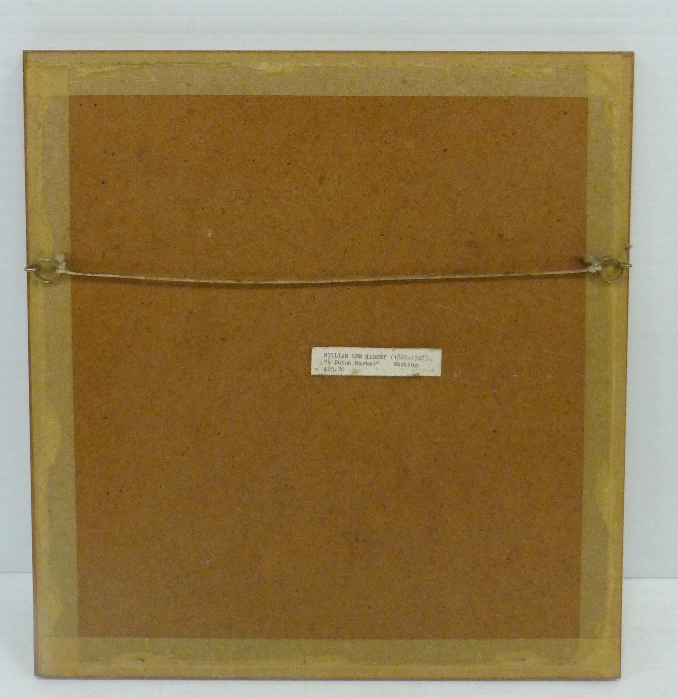 Artwork by William Lee-Hankey, Woman sewing, Made of etching