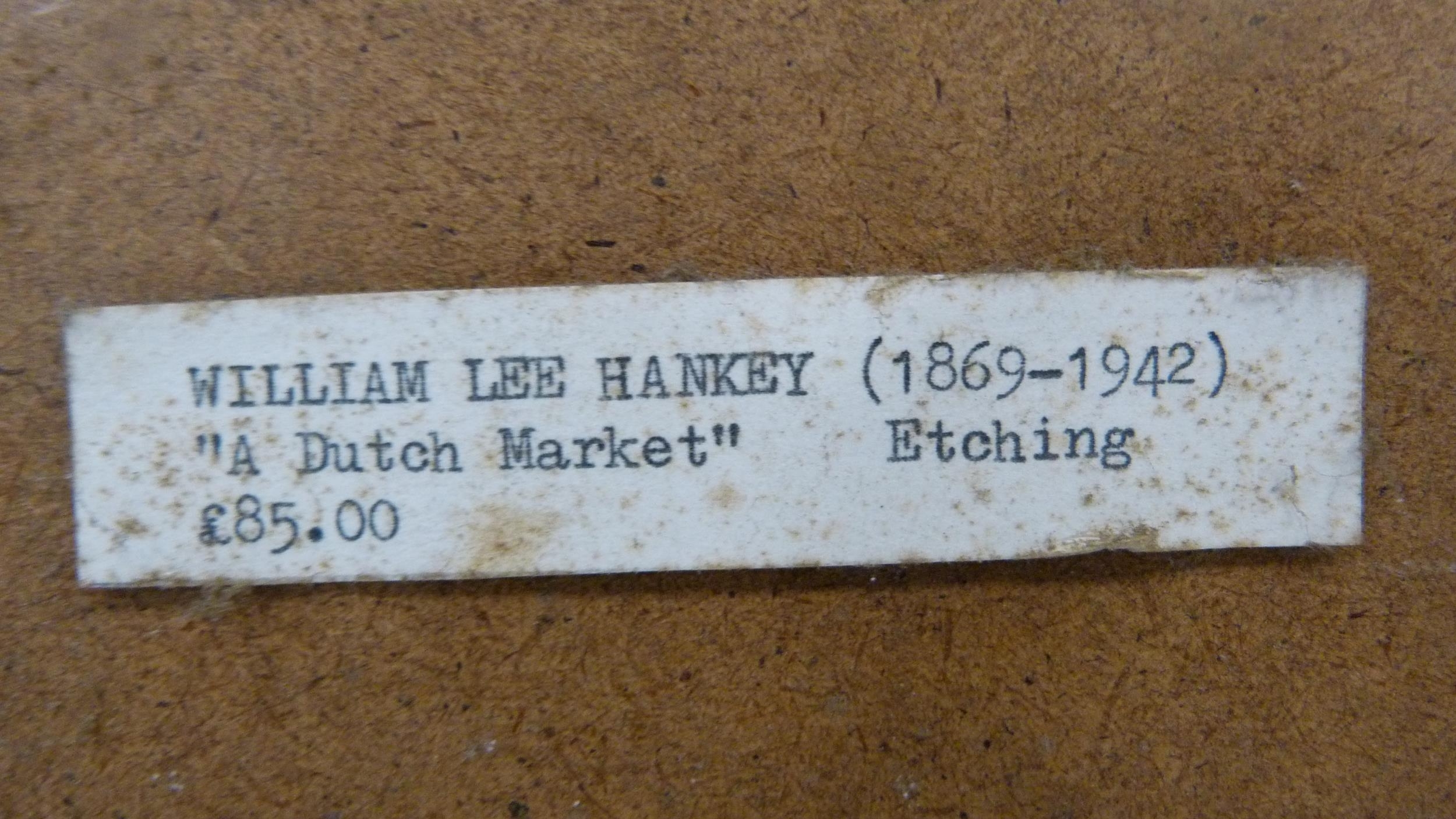 Artwork by William Lee-Hankey, Woman sewing, Made of etching