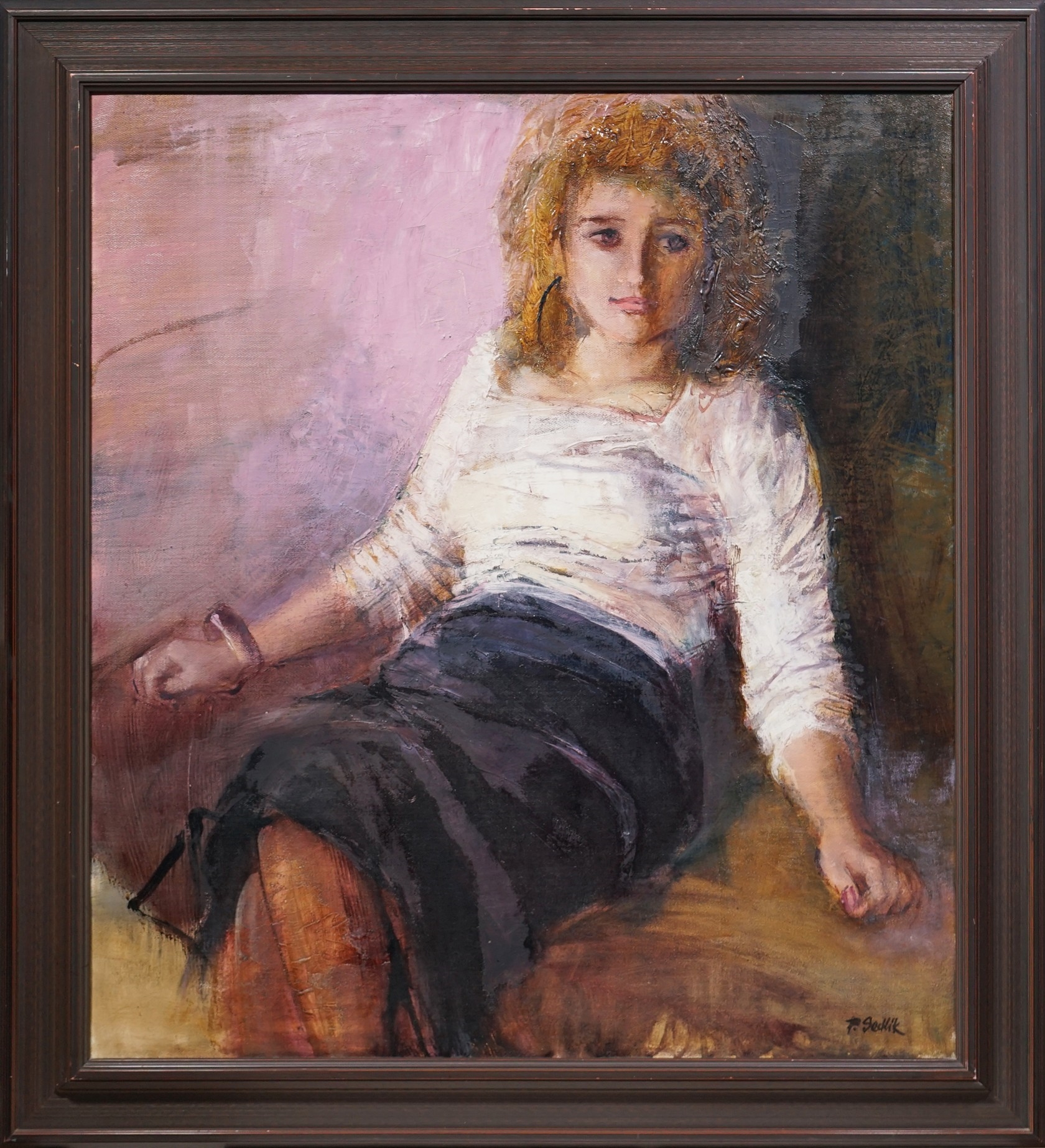 Artwork by Petr Sedlík, Jana, Made of Technika: Olej na plátně