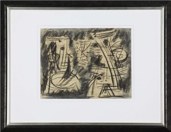 Ritzfiguren im Dialog by Willi Baumeister, 1949