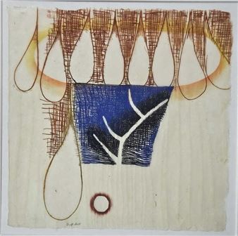 Karen Kunc Drift Melt 2003 Woodcut & Etching 2/10 - Karen Kunc