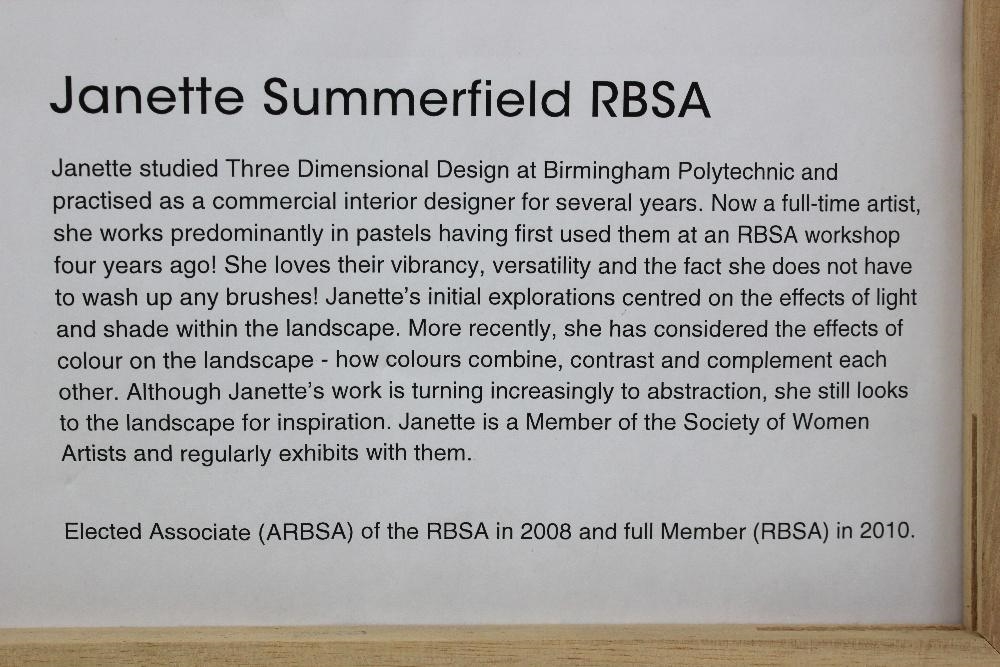 Artwork by Janette Summerfield, Summerfield, Janette (British ) oil on canvas 'Silver Birches' image size approx 50.5cm x 40.5cm, Made of oil on canvas 'Silver Birch