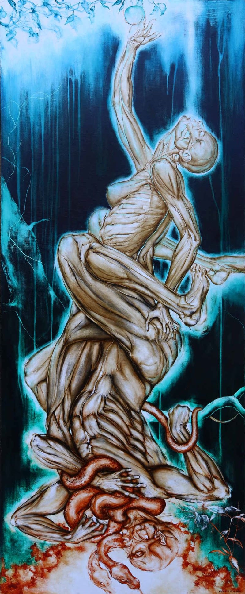 Artwork by Wojciech Pelc, Touch of sin, Made of Acrylic, Board