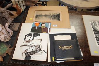 Various sketches and an autograph book - Kenneth Bess
