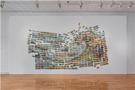 David Opdyke's Altered Postcards Confront Environmental Collapse at Cristin Tierney Gallery