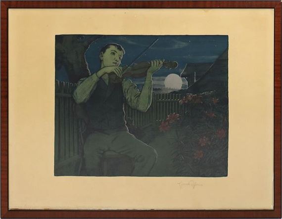 Mondscheingeiger by Hans Thoma, 1897