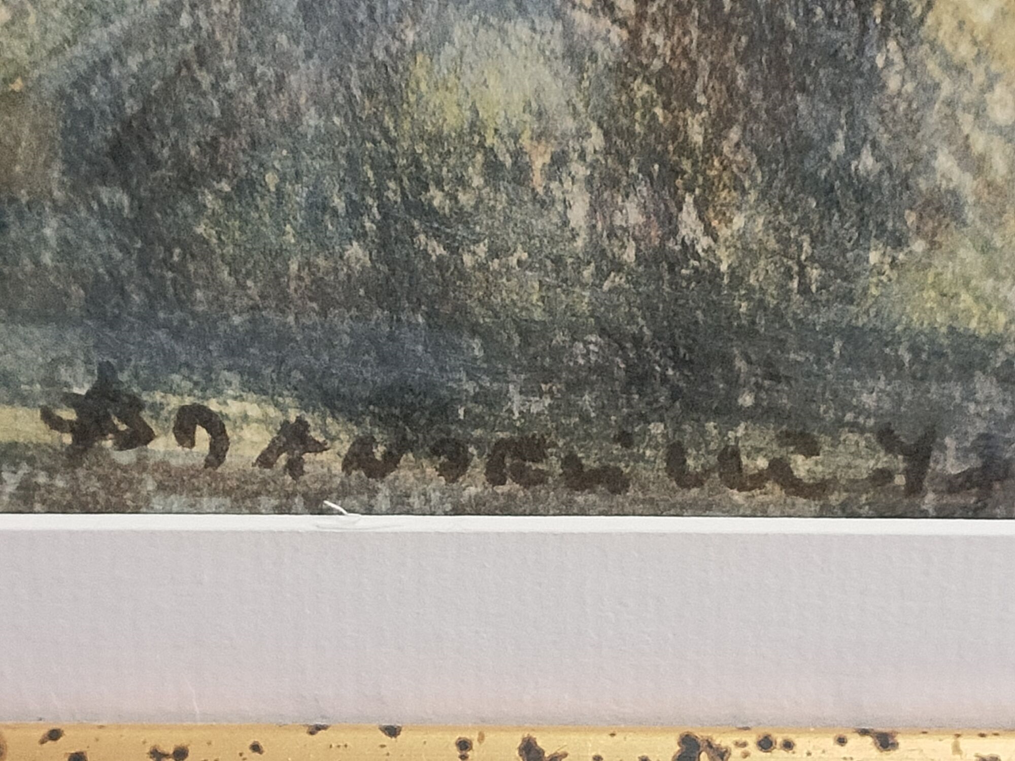 Artwork by Joseph Espalioux, Ferme dans le bois, Made of oil on canvas