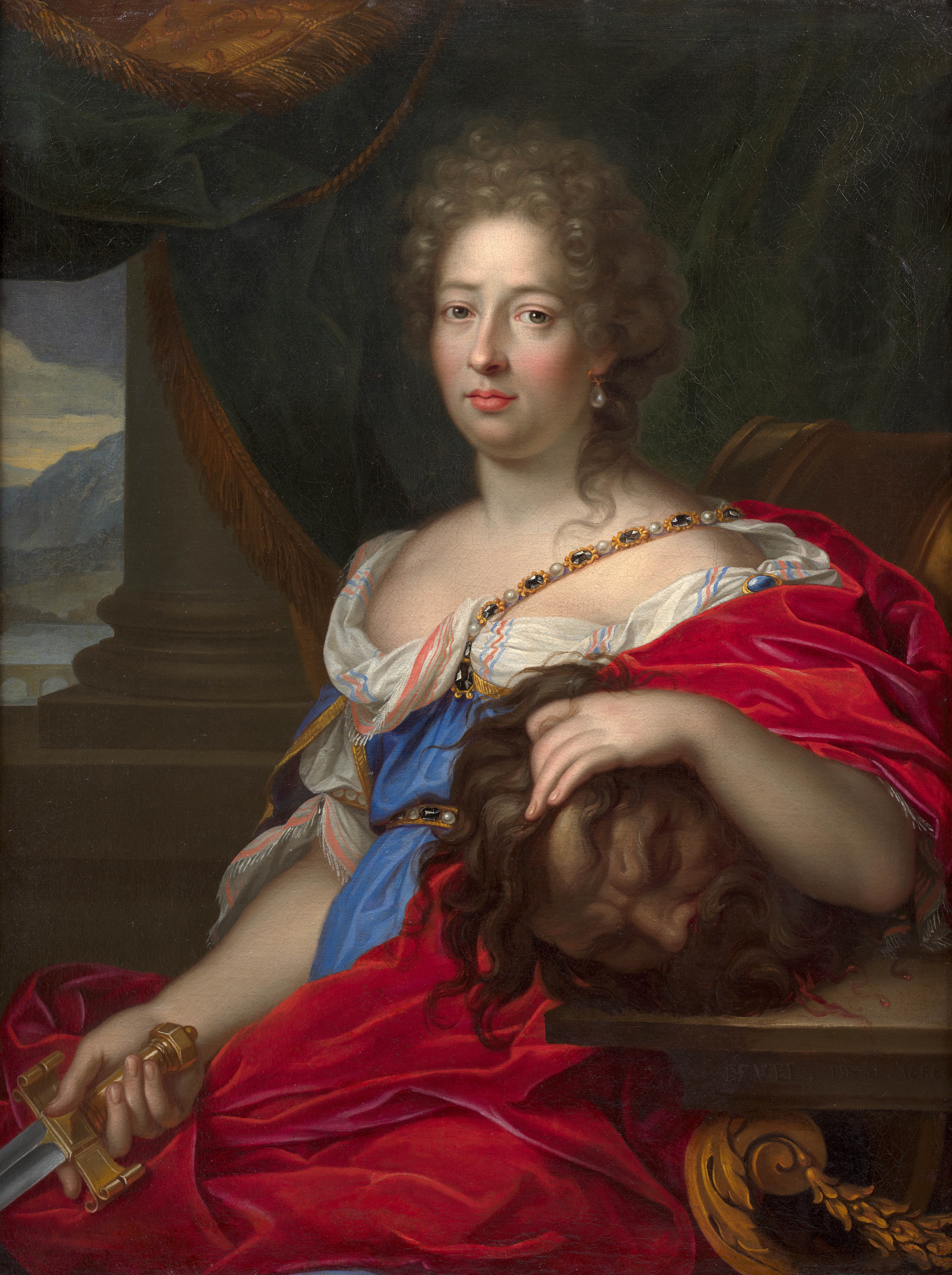 Artwork by Gabriel Revel, Portrait d'une dame de qualité en Judith, Made of oil on canvas