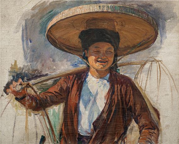 La paysanne (The Peasant) by Victor Tardieu, Painted circa 1922-1924