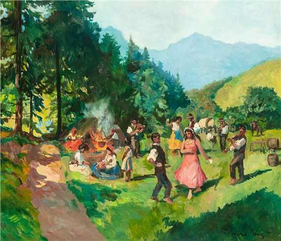 Táborozók by Géza Zorad