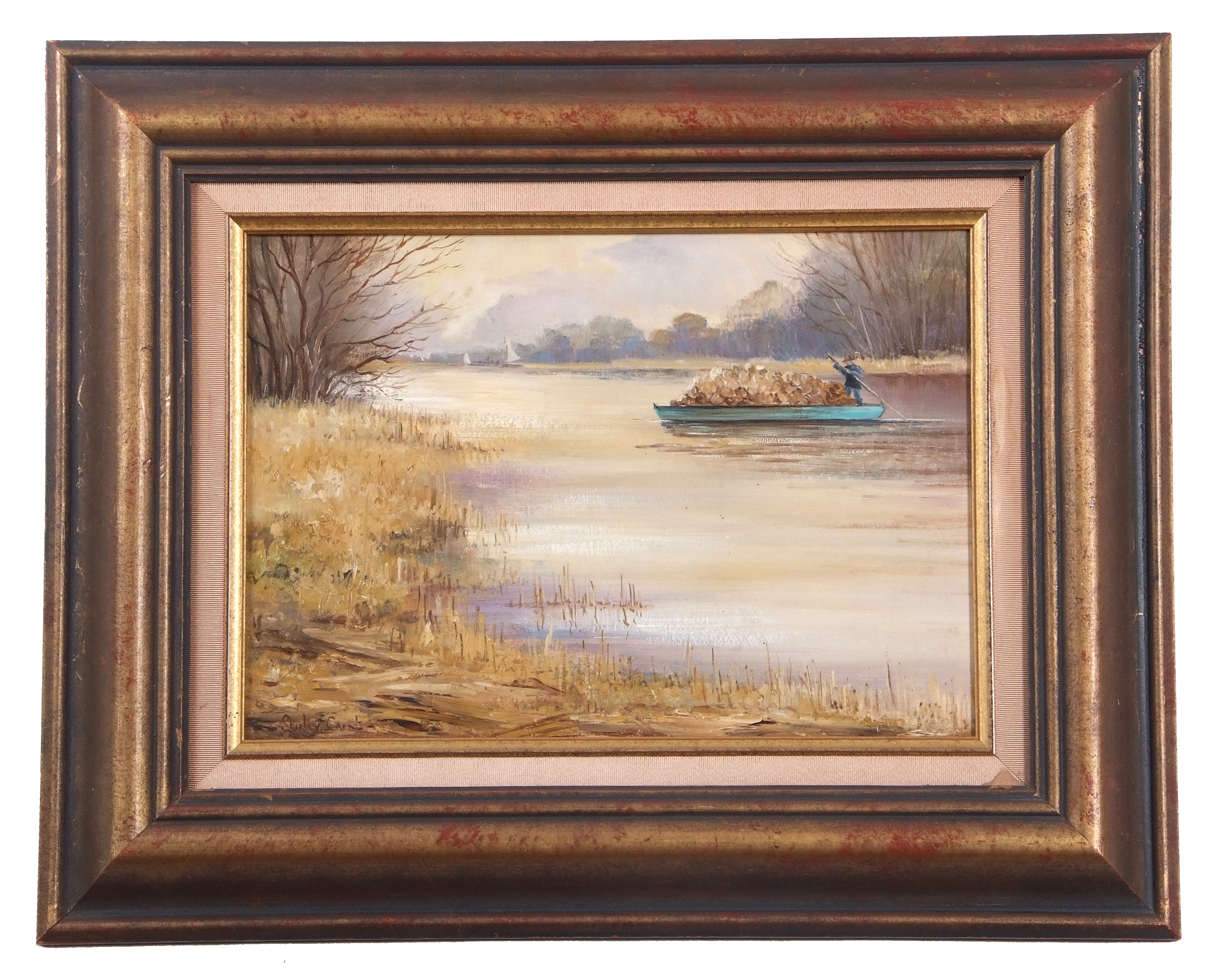 Shirley Carnt | Reed Cutting in the Thurne | MutualArt