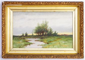 Glenn Visscher Oil Landscape Painting -- Northern Landscape - Glenn Visscher