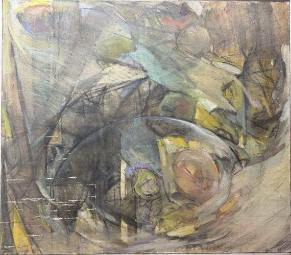 Colin Connor | Colin Connor oil on canvas abstract dated 1961 (1961 ...