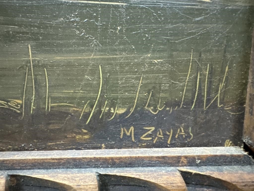 Artwork by M. Zayas, M Zayas oil on board landscape, Made of Painting