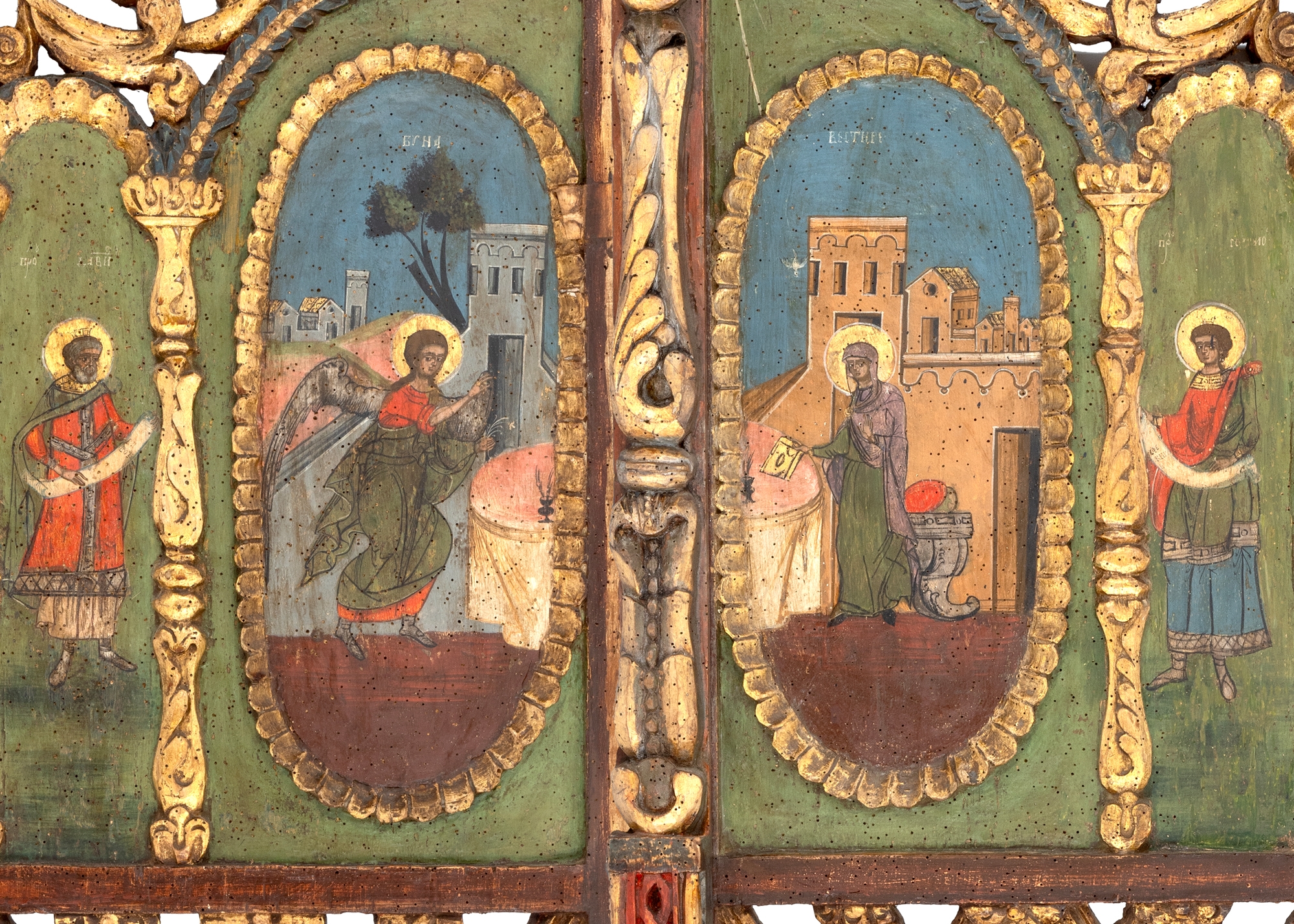Post-brâncoveanu School | Imperial Doors, Annunciation and Holy ...