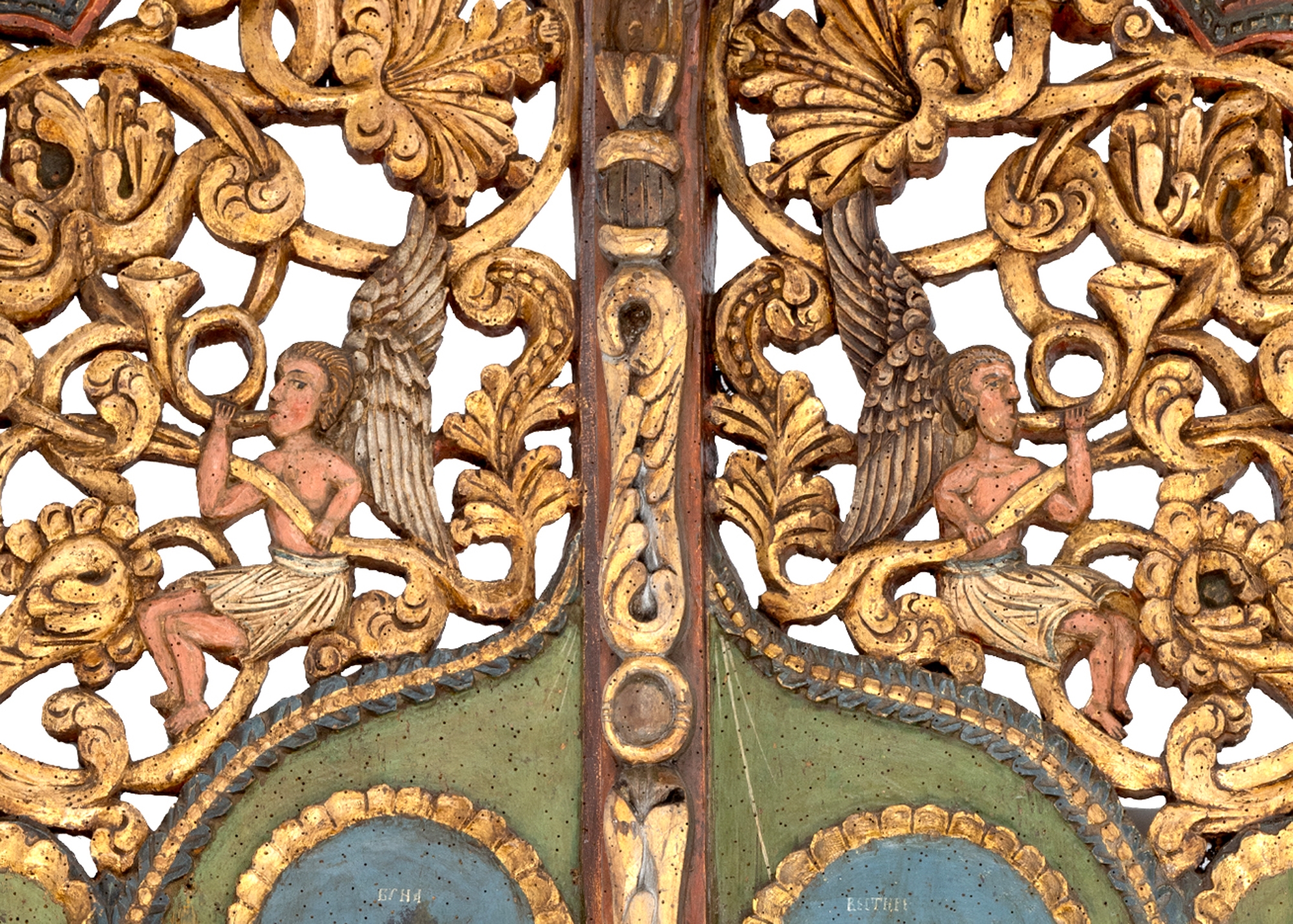 Post-brâncoveanu School | Imperial Doors, Annunciation and Holy ...
